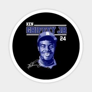 Ken Griffey Jr The Kid Basketball Legend Signature Vintage Retro 80s 90s Bootleg Rap Style Magnet